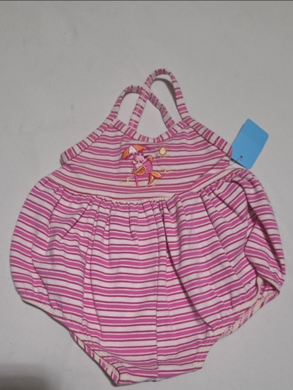 The childrens place infant girl 6-9m Pink fish ocean onesie #29